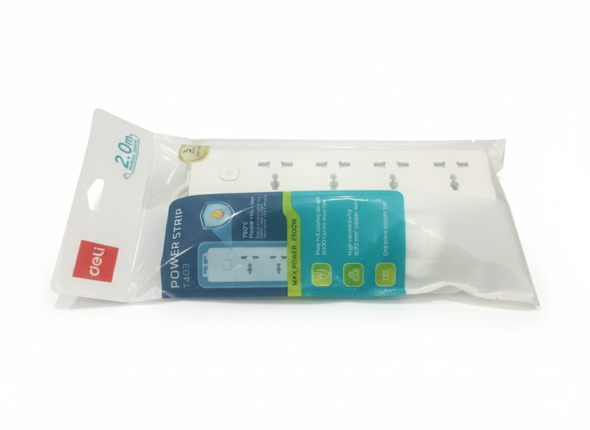 Deli Power Strip T403- Multiplug 